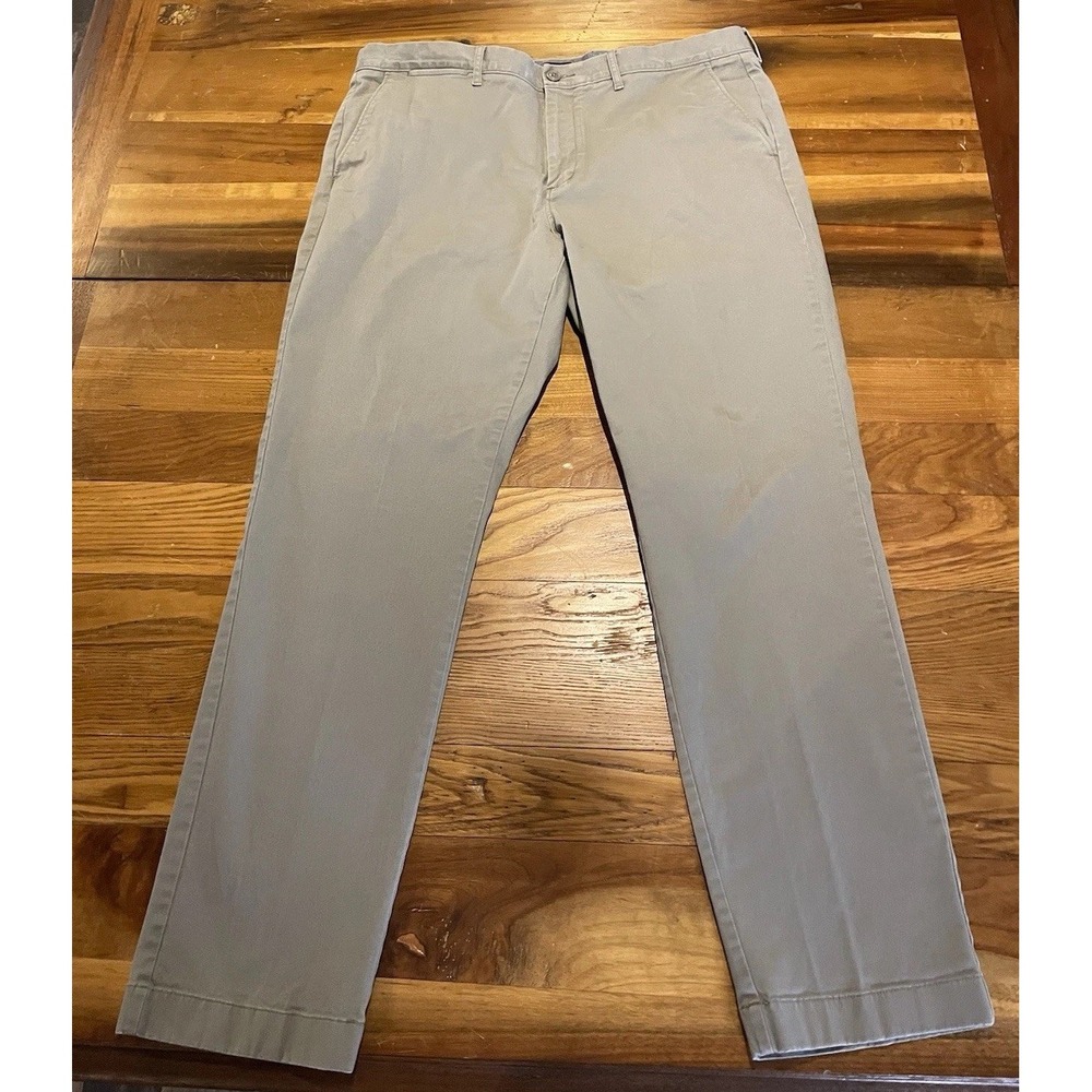 J. CREW 770 Straight 38x32 Gray Chino Stretch